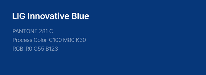 LIG Defense&Aerospace CI 색상