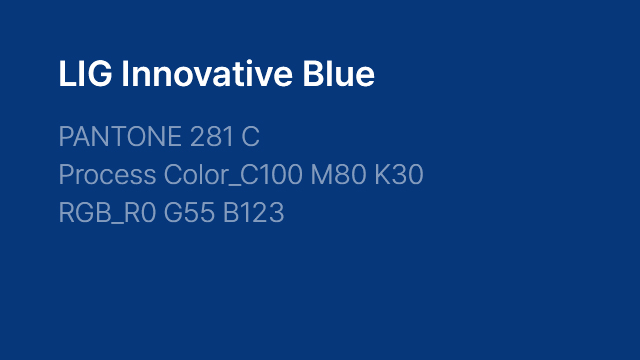 LIG Defense&Aerospace CI 색상